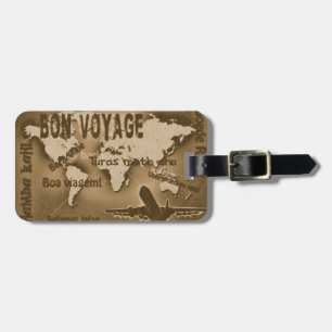 Para Maletas Marrón de la etiqueta del equipaje del buen viaje