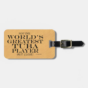 Para Maletas Mejor Jugador de Tuba Cerrar etiqueta de equipaje
