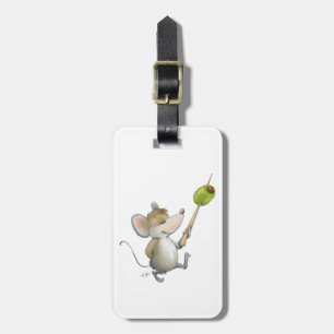 Para Maletas Merry Mouse Moe con etiqueta de equipaje de oliva