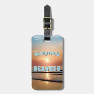 Para Maletas Modo Vacay, etiqueta de equipaje PLAYAS