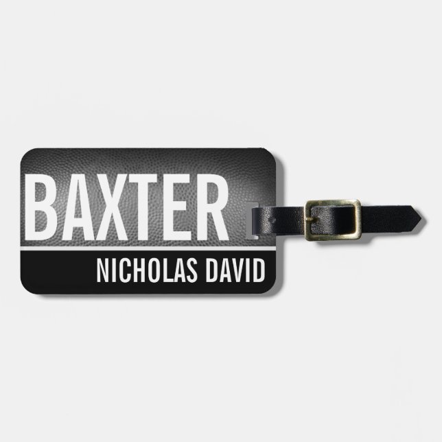 Para Maletas MONOGRAMA de encargo de la etiqueta del equipaje (Frente Horizontal)