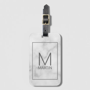 Para Maletas Monograma personalizado moderno y etiqueta de equi