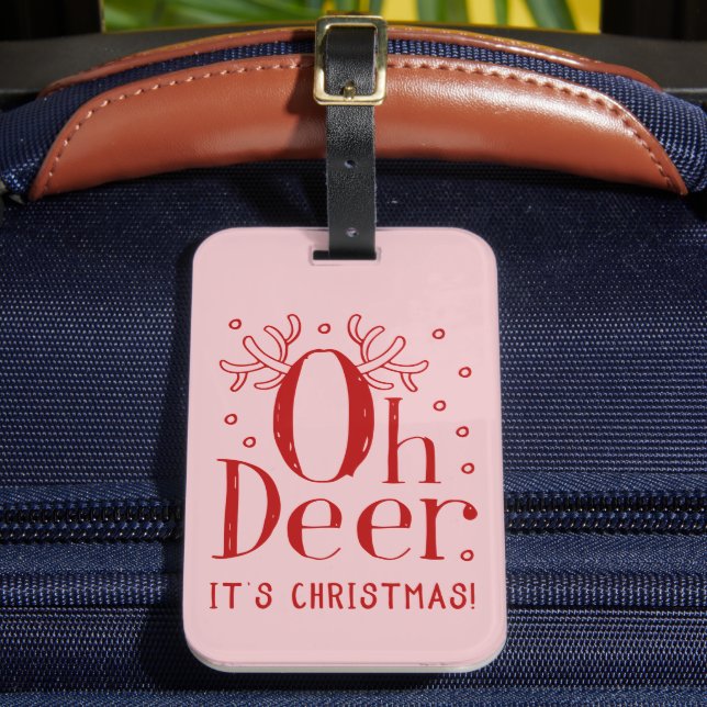 Para Maletas Navidades de la etiqueta de equipaje de ilustracio (Anverso In situ 2)
