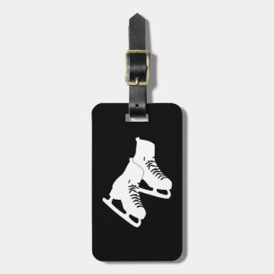 Para Maletas Negro de la etiqueta del equipaje de los patines