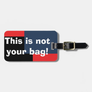 Para Maletas No es tu etiqueta de equipaje de bolsa