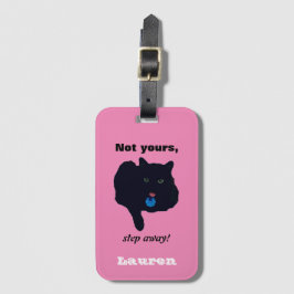 Para Maletas No te alejes de la etiqueta de equipaje rosa acríl