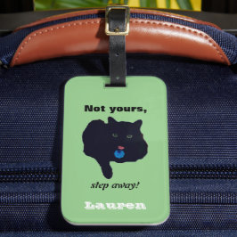 Para Maletas No te alejes de la etiqueta de equipaje verde acrí