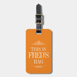 Para Maletas Nombre personalizado   Etiqueta de equipaje de mon