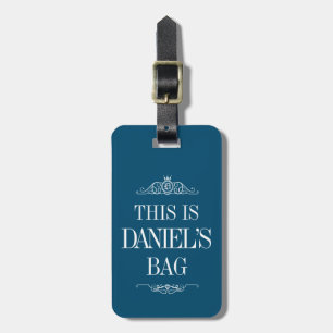 Para Maletas Nombre personalizado Etiqueta portaequipajes mono