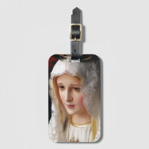 Nuestra señora de la etiqueta del equipaje de