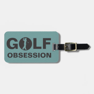 Para Maletas Obsesión de golf Etiqueta de bolsa personalizada d