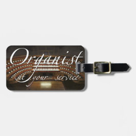 Para Maletas Organista en su etiqueta del equipaje del servicio