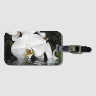 Para Maletas Orquídeas blancas que salen de la etiqueta de equi