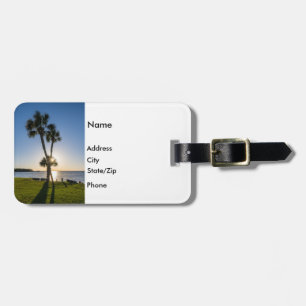 Para Maletas Palm Tree Scissors Silhouette Lumalette Etiqueta