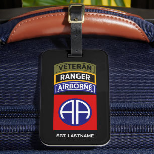 Para Maletas Parche de etiqueta de veterano de Ranger de la 82ª