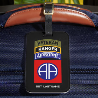 Para Maletas Parche de etiqueta de veterano de Ranger de la 82ª