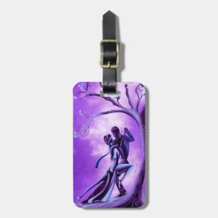 Para Maletas Pareja romántica baila la etiqueta de equipaje de 