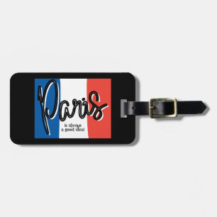 Para Maletas París siempre es una buena idea Etiqueta de equipa