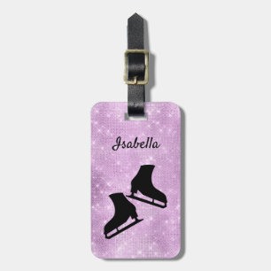 Para Maletas Patinar sobre hielo con la etiqueta de equipaje pa