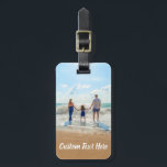 Para Maletas Personalizado Foto y etiqueta de equipaje de texto<br><div class="desc">Etiquetas para equipaje de texto y fotos de personalizado - Único su propio diseño - Gestor de etiquetas de la bolsa de viaje personal / familia personalizada - Añadir su texto y foto - Redimensionar y mover elementos con la herramienta de personalización ! Elija fuente / tamaño / color! Buena...</div>