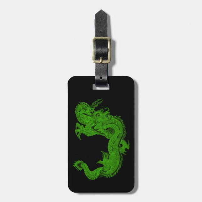 Para Maletas Personalizado Green Dragon Herensura Etiqueta de e (Frente Vertical)