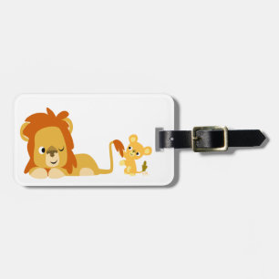 Para Maletas Personalizado lindo León papá y etiqueta de equipa