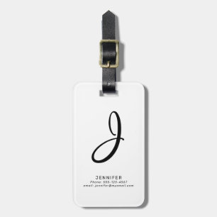 Para Maletas Personalizado monogramado Texto Etiqueta de equipa