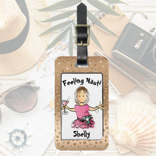 Para Maletas Personalizado Rosa Personalizado de oro etiqueta p