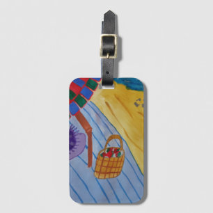 Para Maletas Picnic En La Etiqueta Del Equipaje De Playa