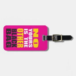 Para Maletas Pique la otra etiqueta negra del equipaje del