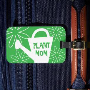 Para Maletas Planta Mamá divertida jardinería cita etiqueta de 