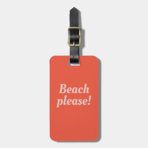 Para Maletas Playa, por favor - etiqueta de equipaje