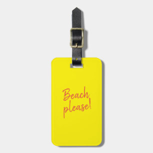 Para Maletas Playa, por favor - etiqueta de equipaje