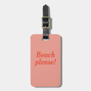 Para Maletas Playa, por favor - etiqueta de equipaje