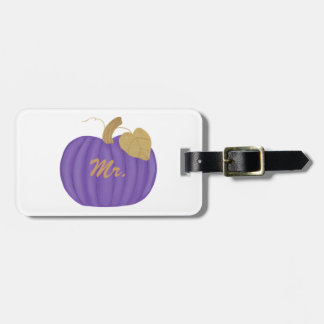 Para Maletas Purple Pumpkin Gold Leaf Mr Lumaletas Etiqueta