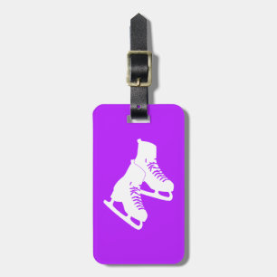 Para Maletas Púrpura de la etiqueta del equipaje de los patines