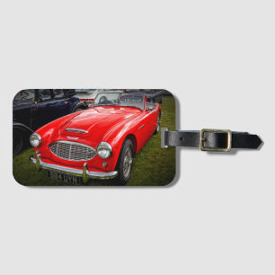 Para Maletas Red Austin Healey 3000 clásico etiqueta de equipaj
