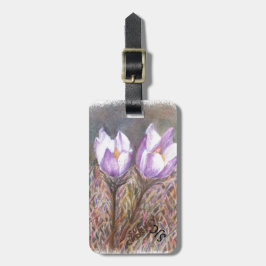 PARA MALETAS ROCAS DE MUELLE PURPLE SPRING ETIQUETA DE EQUIPAJE