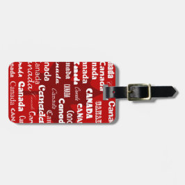 Para Maletas Rojo de la etiqueta del equipaje de Canadá 2