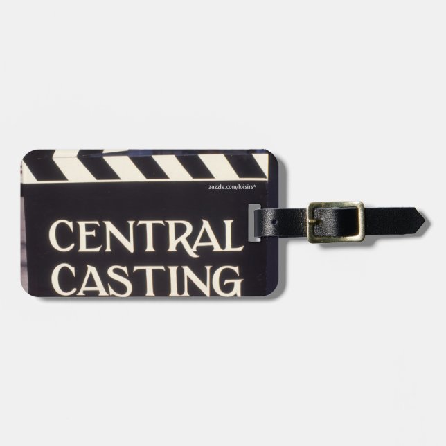 Para Maletas Rótulo en inglés CENTRAL CASTING Etiqueta de equip (Frente Horizontal)