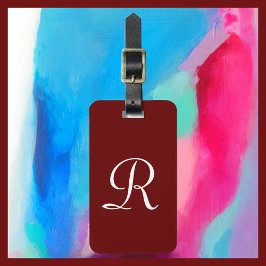 Para Maletas SELECCIONE SU COLOR Monograma Etiqueta de equipaje