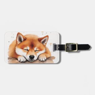Para Maletas shiba se lleva la etiqueta del equipaje dormido