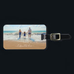 Para Maletas Su etiqueta de equipaje fotográfico con texto Pers<br><div class="desc">Ejemplo de etiqueta fotográfica y portaequipajes de texto - Único su propio diseño - Familia personalizada / Amigos o etiquetas de bolsos de viaje personal - Añadir su texto y foto - Redimensionar y mover o eliminar y agregar elementos - imagen / texto con herramienta de personalización ! Elija fuentes...</div>