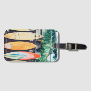 Para Maletas Surf Oahu Etiqueta de equipaje
