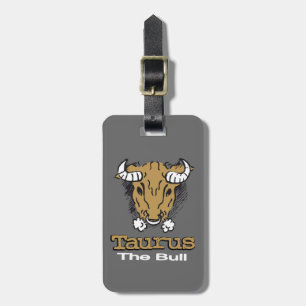 Para Maletas Taurus la etiqueta del equipaje del horóscopo gris
