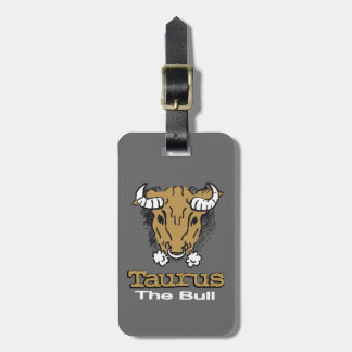 Para Maletas Taurus la etiqueta del equipaje del horóscopo gris