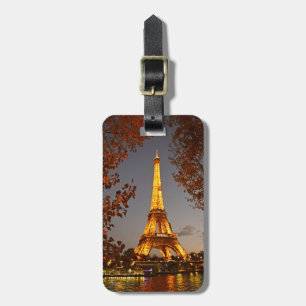 Para Maletas Torre Eiffel de noche - Etiqueta de equipaje