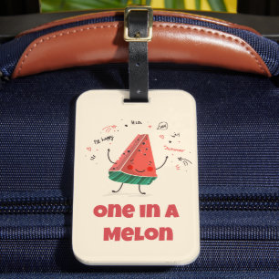Para Maletas Uno en un melón - Etiqueta de equipaje de la sandí