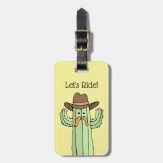 Para Maletas Vaquero Cactus Vamos a viajar etiqueta de equipaje