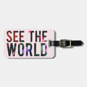 Para Maletas Vea el mundo, etiqueta del equipaje